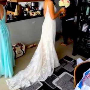Casablanca size 8 wedding dress ivory
